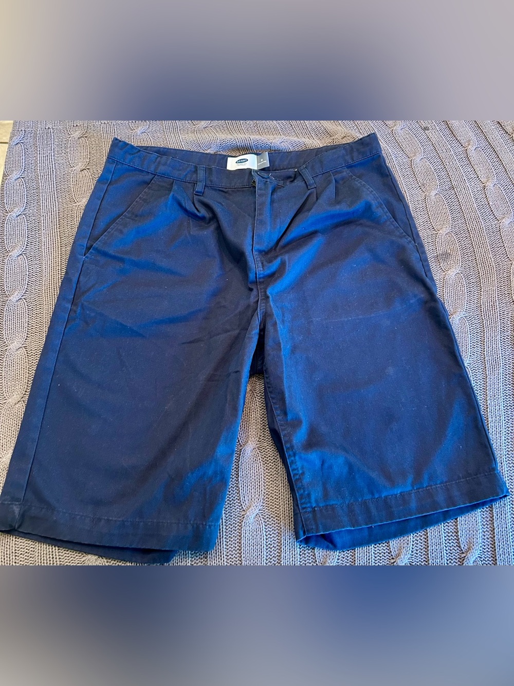 Old Navy Boys' Navy Blue Chino Shorts, 14H